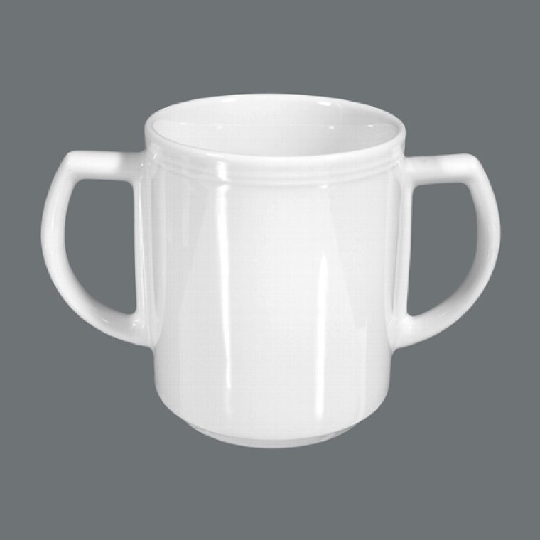 Becher mit 2 Henkeln 0,3 weiß Ø 77 mm Vitalis