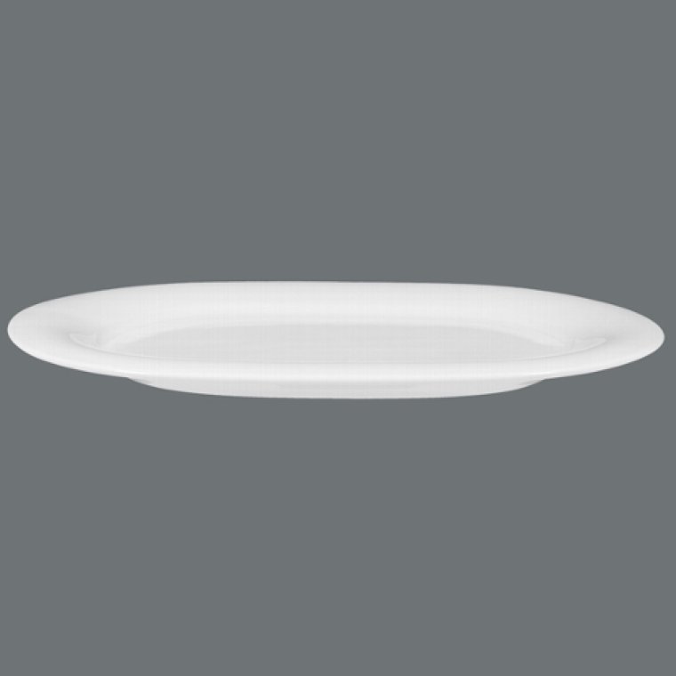 Servierplatte oval 36 cm weiß Savoy