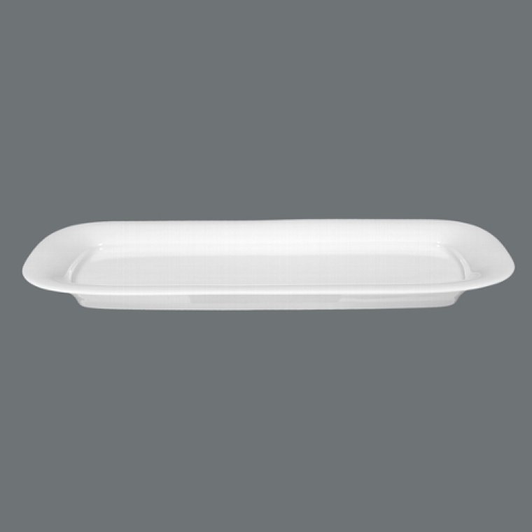 Platte eckig 30x14 cm weiß Savoy