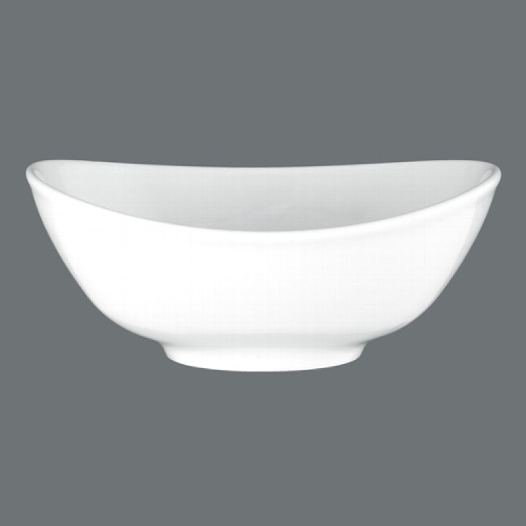 Suppen Bowl oval 16 cm weiß Meran