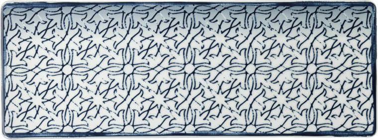Sushiplatte 11 x 30 cm Shabby Chic 6 Porzellan