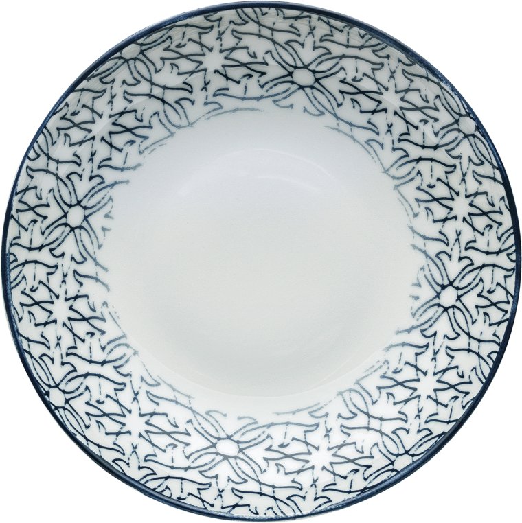 Teller tief coup 21 cm Shabby Chic 5 Porzellan