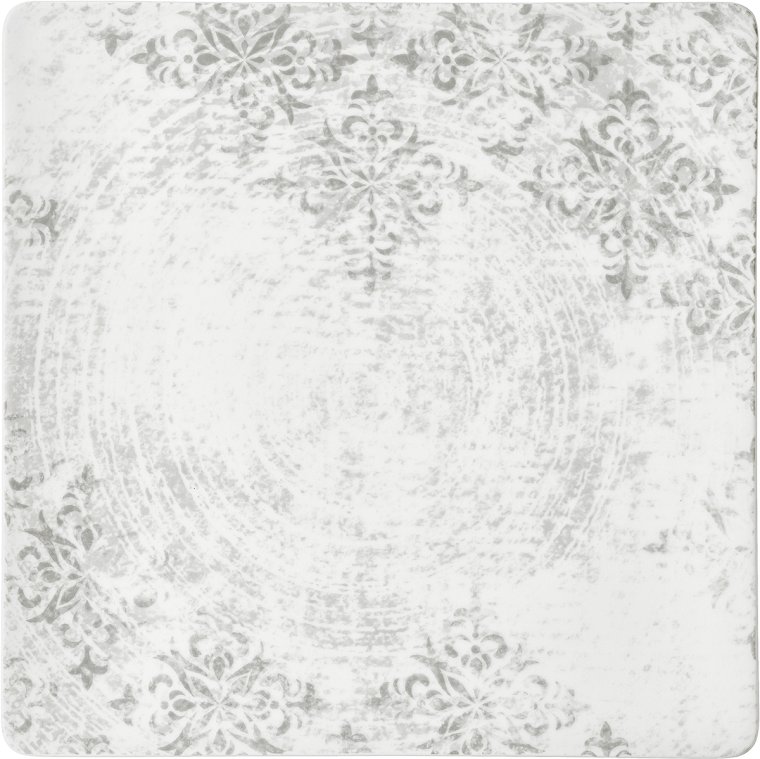 Teller flach eckig 27cm Shabby Chic 2