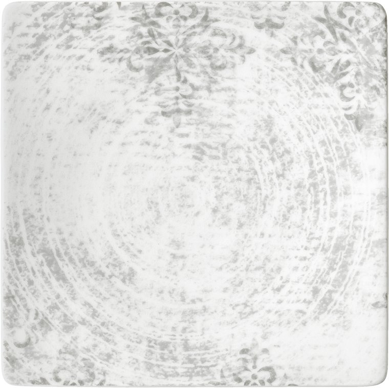 Teller halbtief eckig 24cm Shabby Chic 2