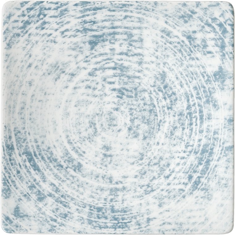 Teller halbtief eckig 24cm Shabby Chic 3