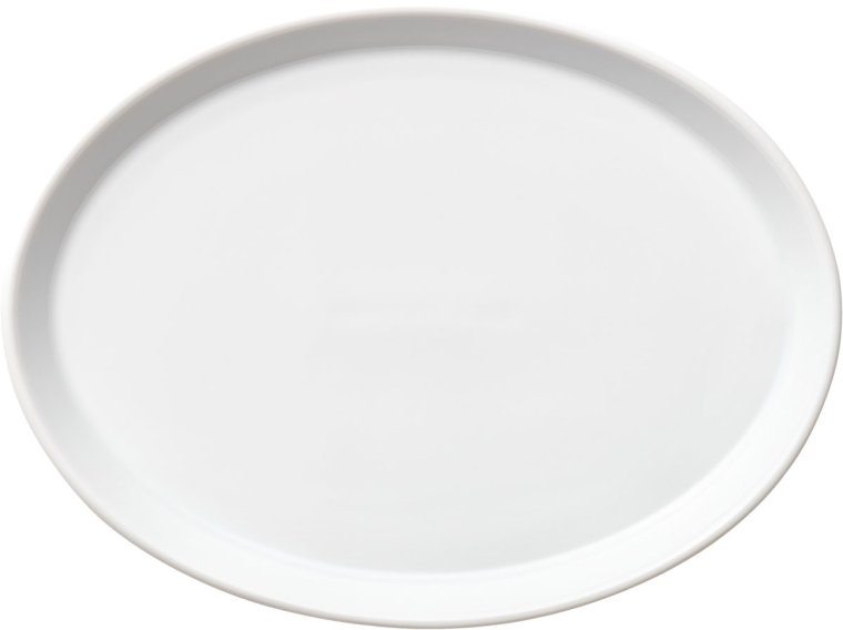 Teller flach oval coup 28x21cm / SCANDIC Porzellan