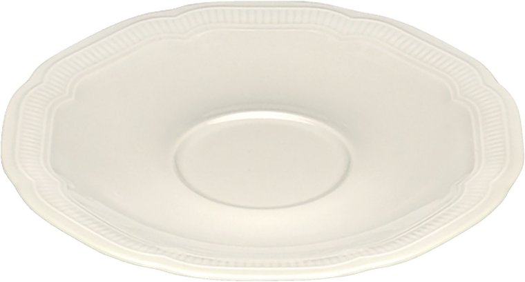 Kombi-Untertasse rund Relief 16cm / CREATE Porzellan