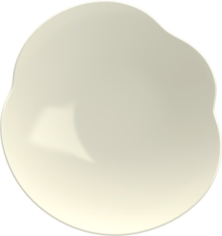 Teller tief amorph coup 25cm weiß, KUMO