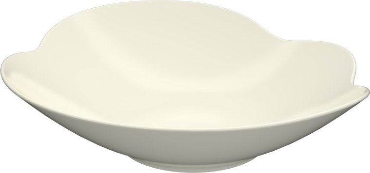 Teller tief amorph coup 25cm weiß, KUMO