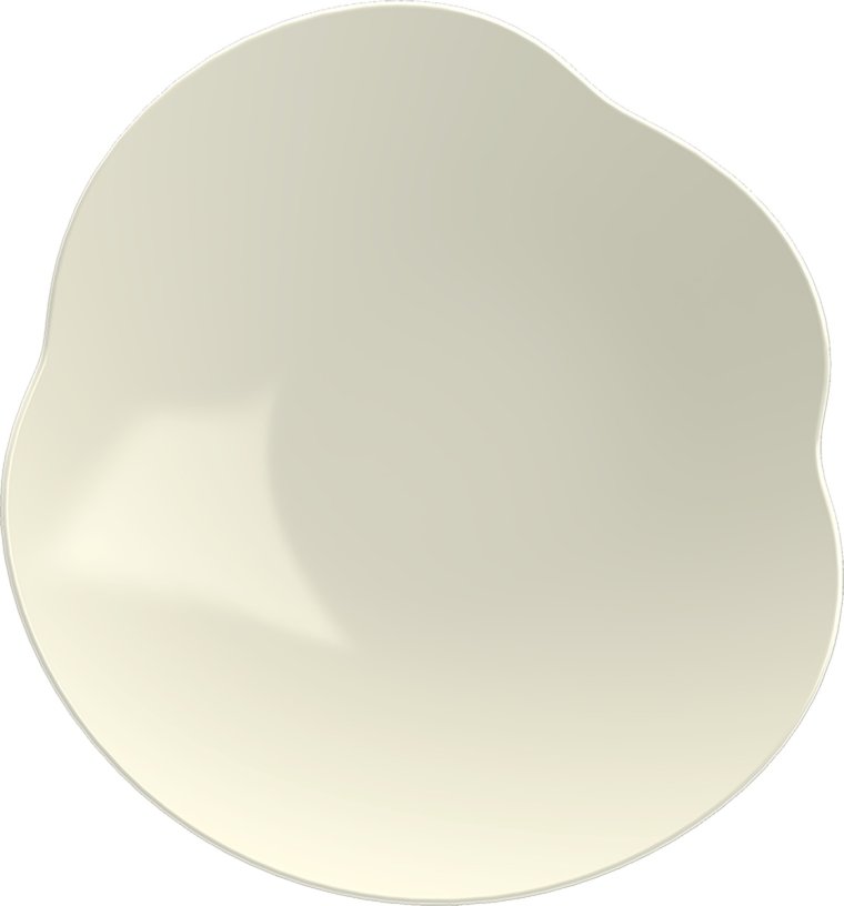 Teller tief amorph coup 29cm weiß, KUMO