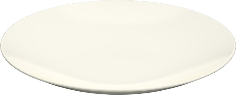 Teller halbtief rund coup 24cm weiß, KUMO