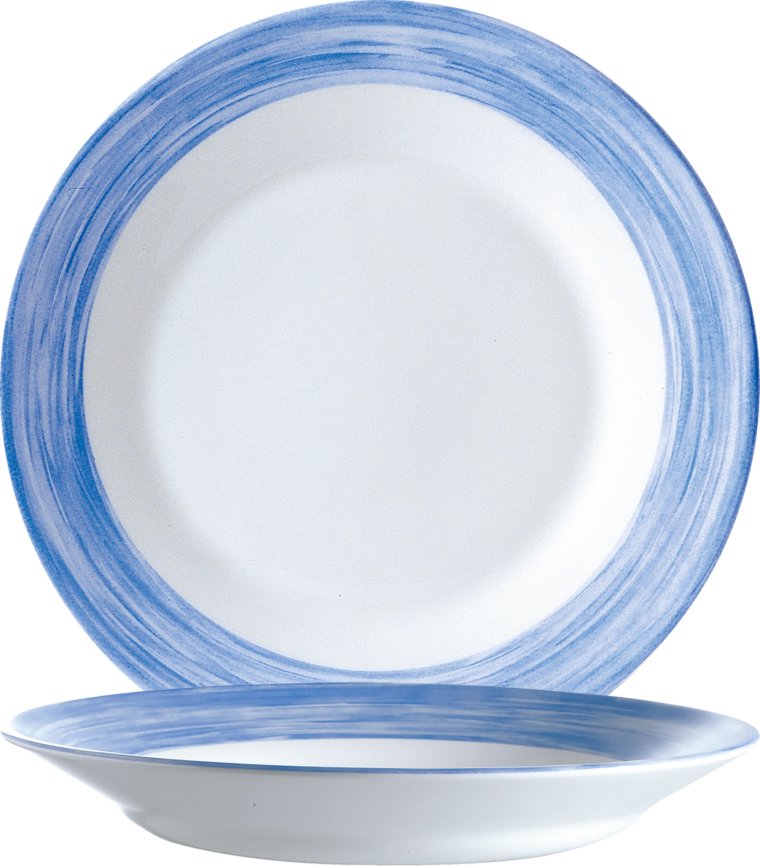 Brush Blue Teller tief 22,5cm