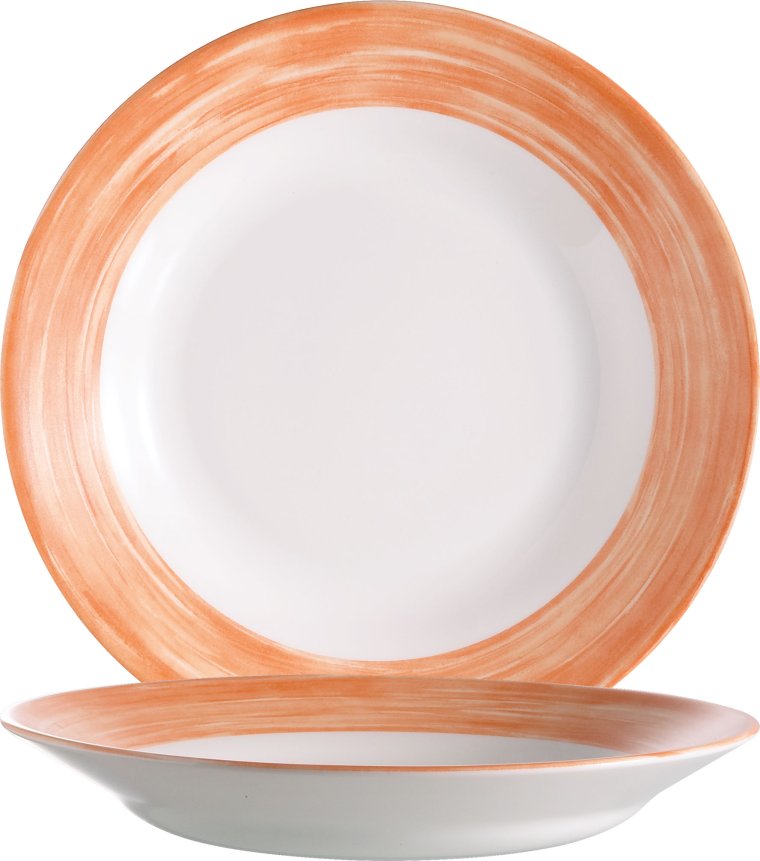 Brush Orange Teller tief 22,5cm