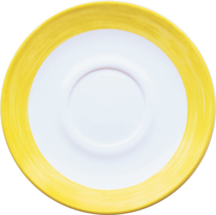 Brush Yellow Untertasse 14cm