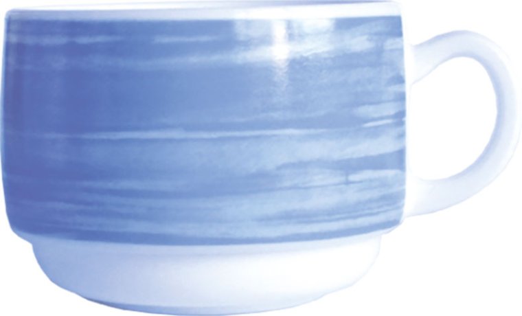 Brush Blue Obertasse 19 cl Ø 80 mm