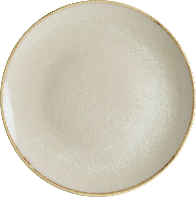 Sand Gourmet Teller flach 21cm Beige Porzellan