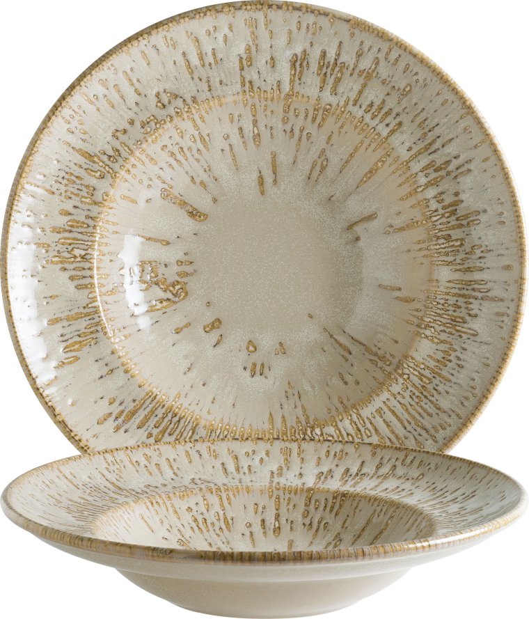 Snell Sand Gourmet Pastateller 27cm Beige Porzellan
