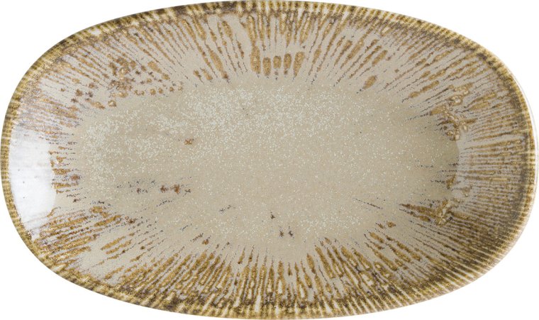 Snell Sand Gourmet Servierplatte oval 15x8,5cm Beige Porzellan