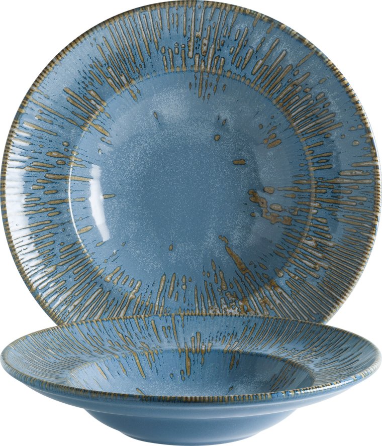 Snell Sky Gourmet Pastateller 27cm Blau Porzellan
