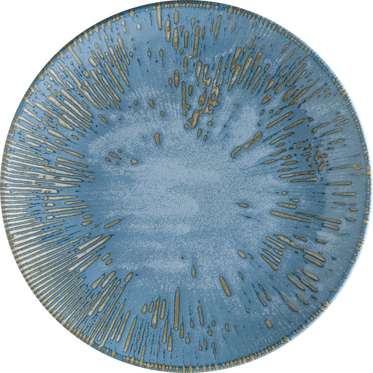 Snell Sky Gourmet Teller flach 27cm Blau Porzellan