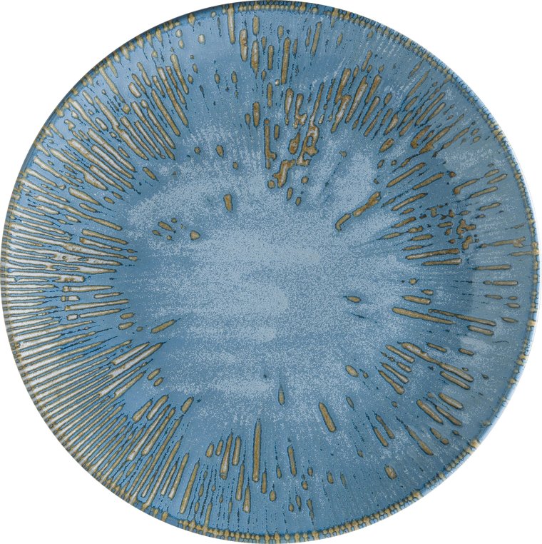 Snell Sky Gourmet Teller flach 30cm Blau Porzellan