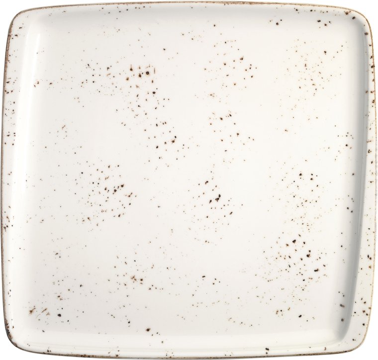 Grain Moove Platte 32x30cm Creme Porzellan