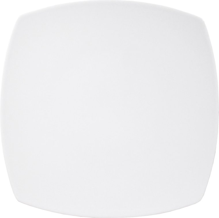 Tokio White Teller quadratisch flach 21cm Weiß Porzellan