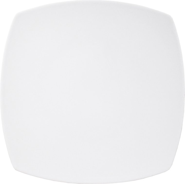 Tokio White Teller quadratisch flach 26cm Weiß Porzellan