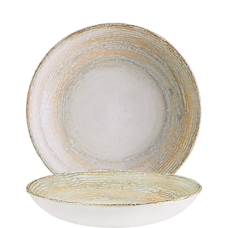 Patera Bloom Teller tief 28cm Beige Porzellan