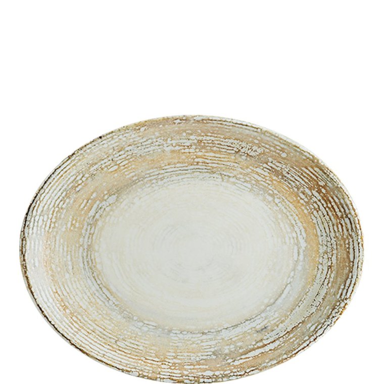 Patera Moove Servierplatte oval 25x19cm Braun Porzellan