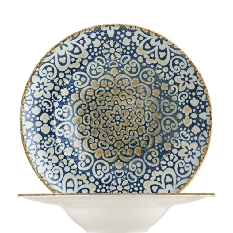 Alhambra Banquet Pastateller 28cm Blau Porzellan