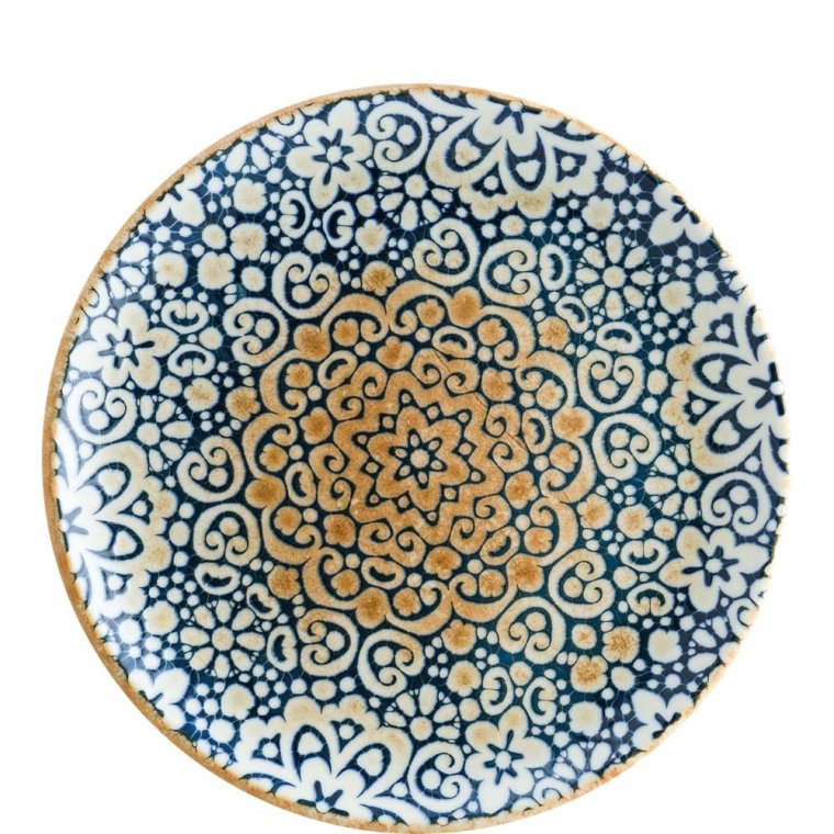 Alhambra Gourmet Teller flach 27cm Blau Porzellan