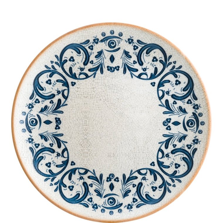 Viento Gourmet Teller flach 23cm Blau Porzellan