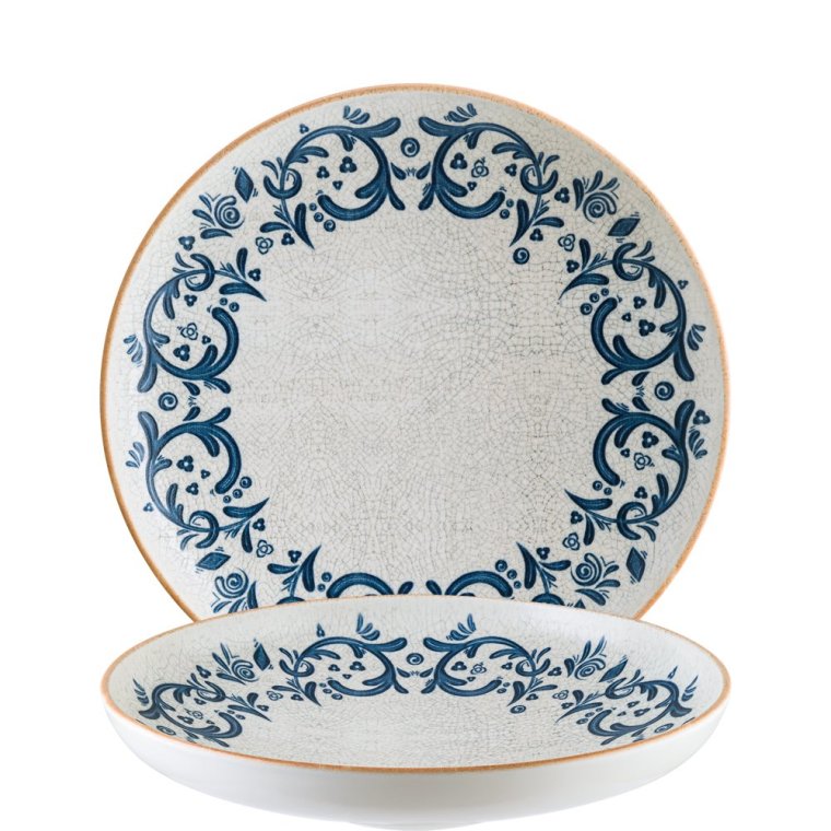 Viento Hygge Pastateller 25cm Blau Porzellan