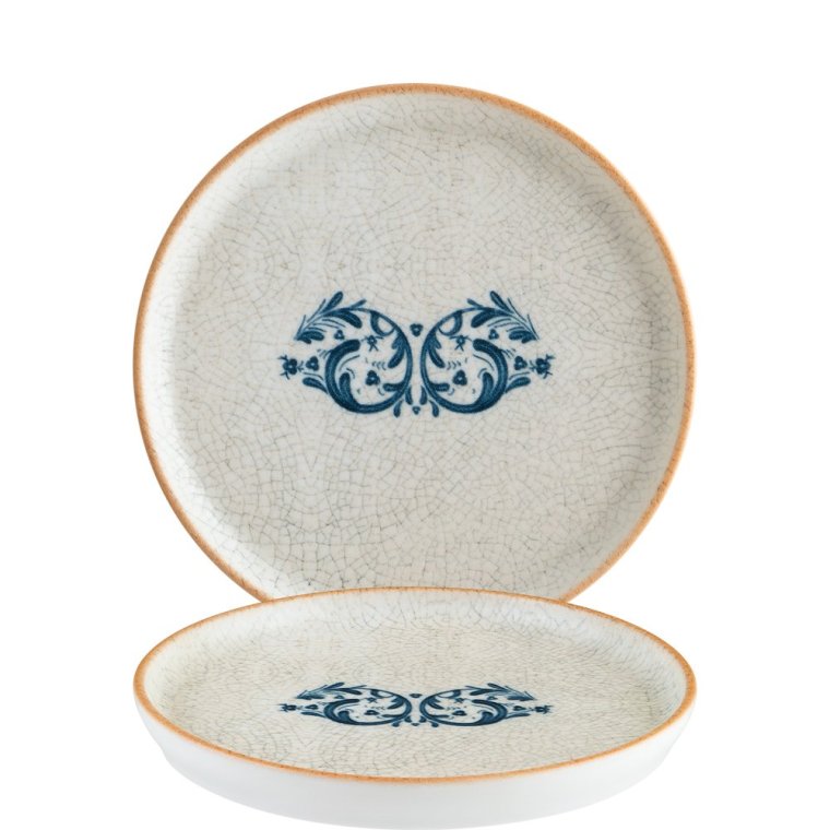 Viento Hygge Teller flach 16cm Blau Porzellan