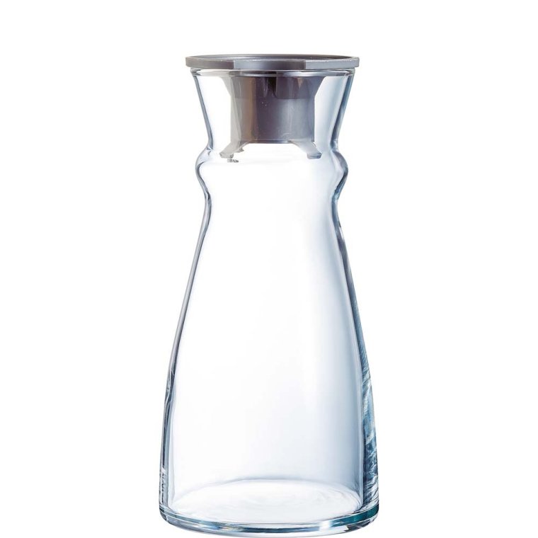 Fluid Karaffe 62 cl mit Plastikdeckel 91 x mm Transparent