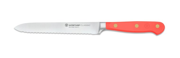 Aufschnittmesser mit Wellenschliff Coral Peach CLASSIC Klingenlänge 14 cm