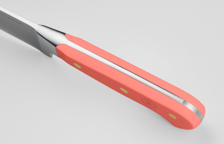 Santoku mit Kullenschliff Coral Peach CLASSIC Klingenlänge 17 cm