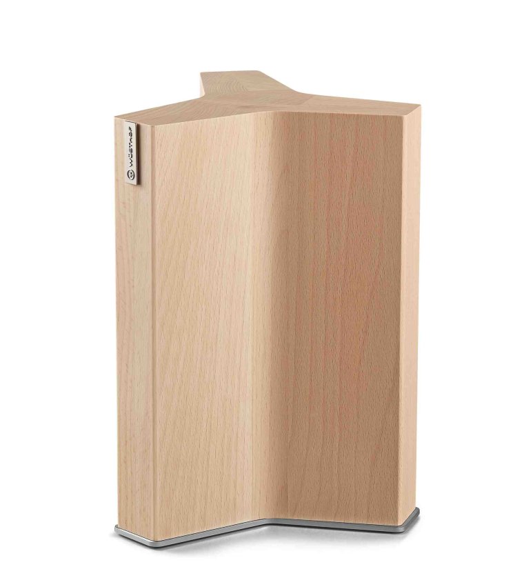 Messerblock magnetisch 6 Steckplätze Buch mit Edelstahl