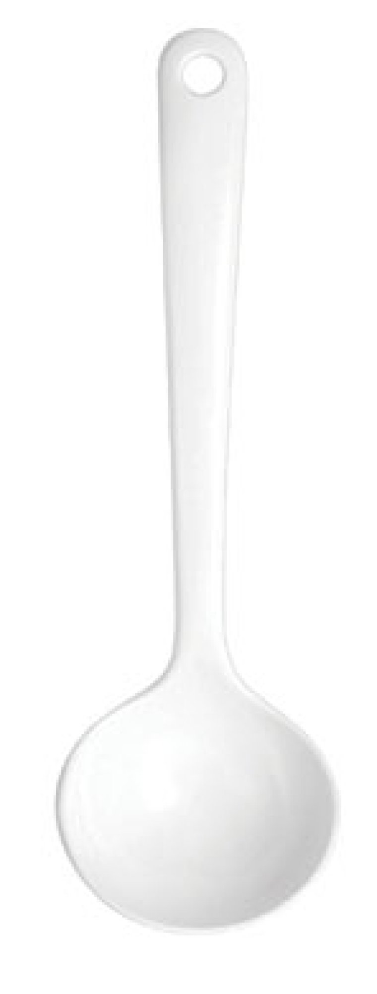 Schöpfkelle 250 mm Melamin weiß Kunststoff