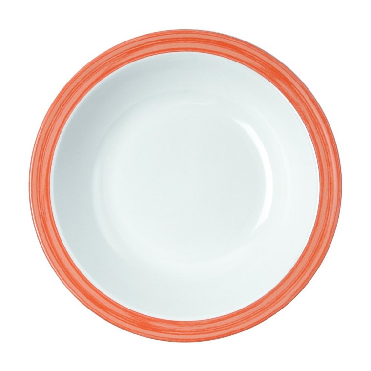 Teller, tief 600 ml Bistro Melamin orange Ø 205 mm