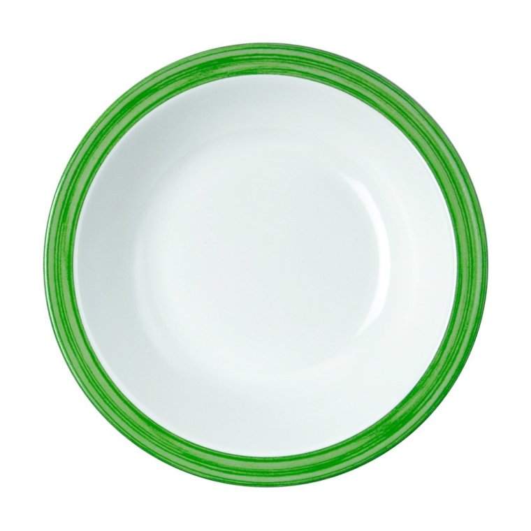 Teller, tief 600 ml Bistro Melamin grün Ø 205 mm