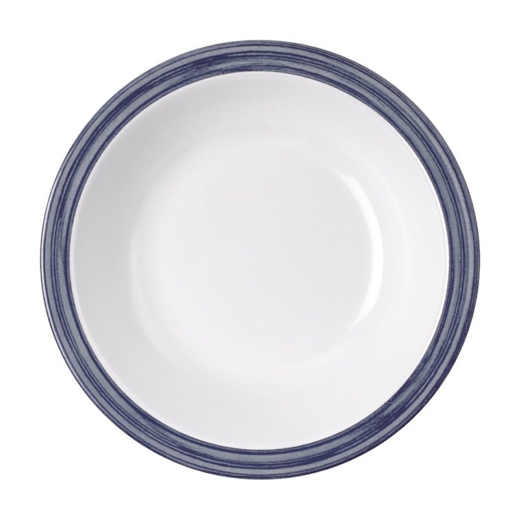 Teller, tief 600 ml Bistro Melamin jeans-blau Ø 205 mm