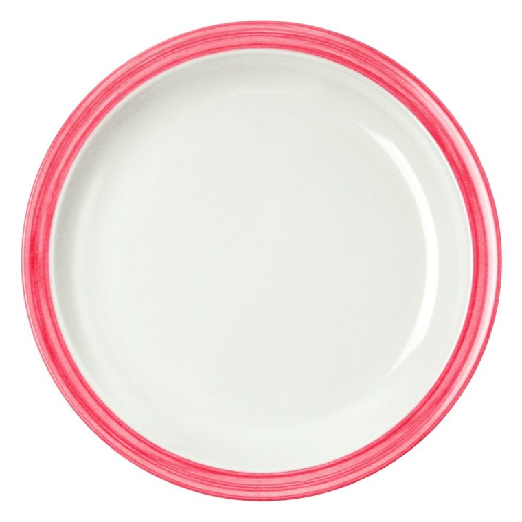 Teller, flach Bistro Melamin cherry-rot Ø 235 mm