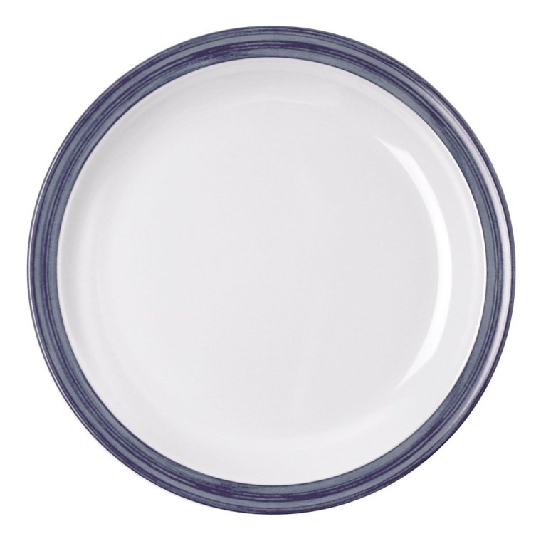 Teller, flach Bistro Melamin jeans-blau Ø 235 mm