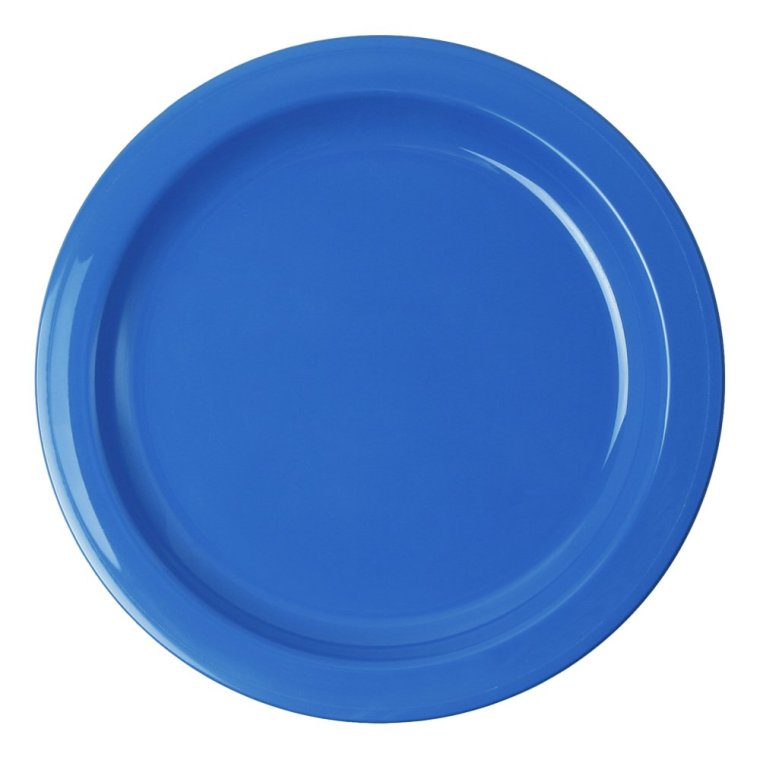 Teller flach Melamin blau Ø 215 mm