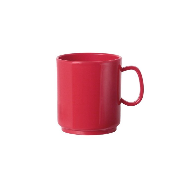 Kinderbecher 250 ml Polypropylen rot Ø 70 mm, Höhe 80 mm