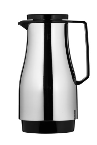 Isolierkanne 1,0 l verchromt/schwarz Champion Edelstahl