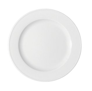 Teller flach Fahne 5382/24 cm weiß Bonn Porzellan