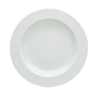 Teller halbtief Fahne 5382/19 cm weiß Bonn Porzellan